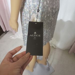 Alyce Paris sexy rhinestone dress